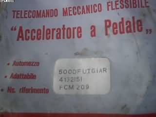 Corda acceleratore originale Fiat 500