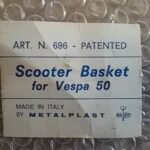 Cestino scudo Vespa, Metalplast anni '60