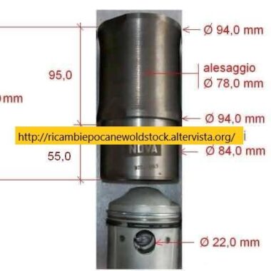 Kit canne 78 mm, Giulia 1600